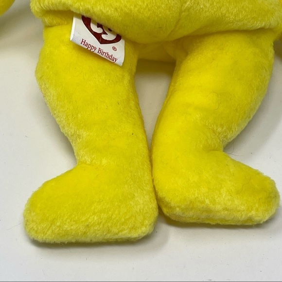 Ty Beanie Baby Happy Birthday Yellow - Picture 5 of 8